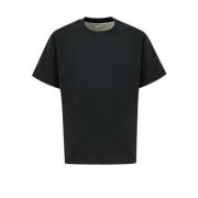 Grijze Katoenen Crew Neck T-Shirt Bottega Veneta , Gray , Heren