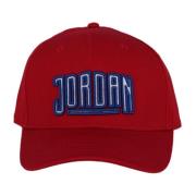 Rode Print Cap Heren Jordan , Red , Heren