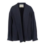 Twill Jas met Shawl Kraag Alessia Santi , Blue , Dames