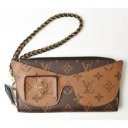 Pre-owned Canvas wallets Louis Vuitton Vintage , Brown , Dames