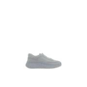 Witte Leren Sneakers met Mesh Design Chloé , White , Dames