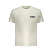 Logo Print Ronde Hals T-Shirt Wrangler , White , Heren