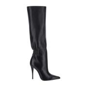 Stijlvolle Hoge Laarzen Saint Laurent , Black , Dames