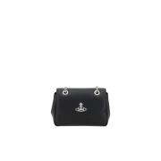 Orb Logo Ketting Schouderband Tas Vivienne Westwood , Black , Dames