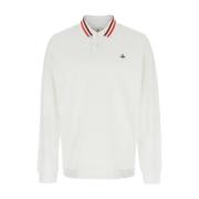 Witte Polo Shirt met Orb Logo Vivienne Westwood , White , Heren