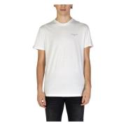 Klassiek Wit Katoenen T-shirt Tommy Jeans , White , Heren