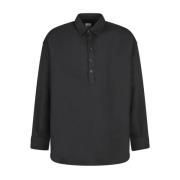 Zwarte polo met lange mouwen Emporio Armani , Black , Dames