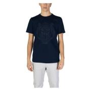 Blauwe Tiger Grafische Tee Antony Morato , Blue , Heren