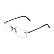 Grijze Rechthoekige Metalen Optische Frames Ermenegildo Zegna , Gray ,...