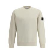 Casual Crew Neck Sweatshirt Stone Island , Beige , Heren