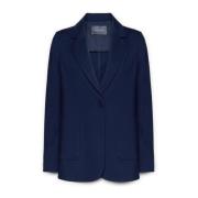 Blazer in Milano-Rib Elena Mirò , Blue , Dames