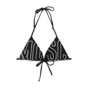 Zwart zee kleding met stropdas-sluitende bandjes Moschino , Black , Da...