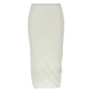 Stijlvolle Geplooide Rok voor Vrouwen Jil Sander , White , Dames