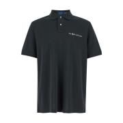 Klassiek Wit Poloshirt met Logo Polo Ralph Lauren , Gray , Heren