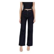 Klassieke High-Rise Wide Leg Jeans Vero Moda , Black , Dames