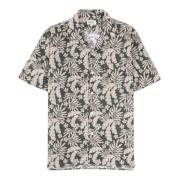 Palm MC Flower Print Shirt Hartford , Green , Heren