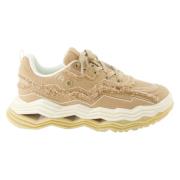 Beige Canvas Wave Sneakers IRO , Beige , Dames