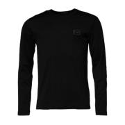 Donkerrode Cashmere Crew Neck Sweater Dolce & Gabbana , Black , Heren