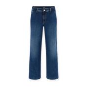 Klassieke Denim Jeans voor Mannen en Vrouwen Guess , Blue , Dames