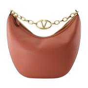 VLogo Moon Hobo Tas Valentino Garavani , Pink , Dames