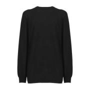 Oversized Trui Rick Owens , Black , Heren