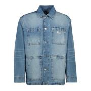 Klassieke Blauwe Denim Jas IRO , Blue , Heren