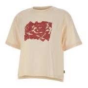 Grafische Tee Beige T-shirt Polos Woolrich , Beige , Dames