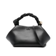 Zwarte Bou Tas Klein Ganni , Black , Dames