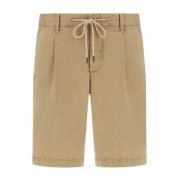 Stretch katoenen zomer Bermuda shorts Boggi Milano , Beige , Heren