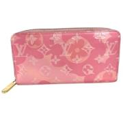 Pre-owned Leather wallets Louis Vuitton Vintage , Pink , Dames