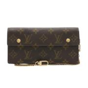 Pre-owned Canvas wallets Louis Vuitton Vintage , Brown , Dames