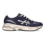 Blauwe Platte Schoenen Premiata , Blue , Heren