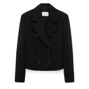 Twisted Lightness Boxy Jacket Dorothee Schumacher , Black , Dames