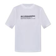 T-shirt met print Victoria Beckham , White , Dames