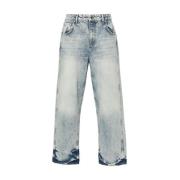 Straight Jeans Represent , Blue , Heren