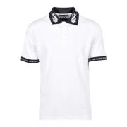 Katoenen Polo Versace Jeans Couture , White , Heren