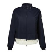 Blauw en wit bicolour Janze jas Moncler , Blue , Dames