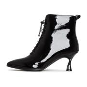 Elegante Stiletto Enkellaarzen Cesare Gaspari , Black , Dames