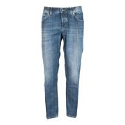 Stijlvolle katoenen jeans met knoopsluiting Dondup , Blue , Heren