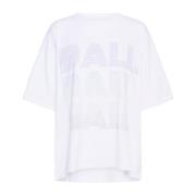 Oversized Tee met Wijde Mouwen Ball , White , Dames