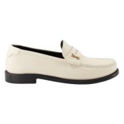 Le Loafer Leren Mocassins Saint Laurent , White , Dames