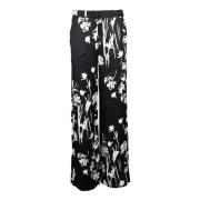 Pyjamastijl Wijde Pijpen Broek Marella , Black , Dames