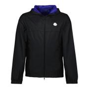 Zwarte Nylon Jas Rifeo Collectie Moncler , Black , Heren