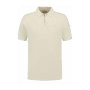 Zip Polo Pullover Ss25 Dstrezzed , Beige , Heren