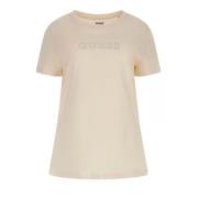 Briana SS Beige T-shirt Lente/Zomer Guess , Beige , Dames