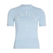 Blauwe Crew Neck Sweater Patou , Blue , Dames