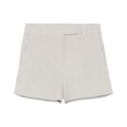 Grijze Shorts met Knopen en Zakken Marella , Gray , Dames