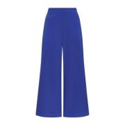 Geverfde Katoenen Broek Maliparmi , Blue , Dames