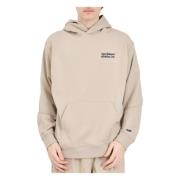 Katoenen sweatshirt met geborstelde binnenkant New Balance , Beige , H...