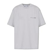 T-shirt met bedrukt logo Comme des Garçons , Gray , Heren